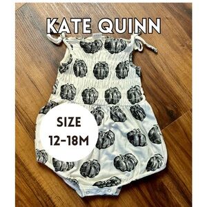 BABY GIRL Kate Quinn Black Pumpkin Bubble | Size 12-18 months